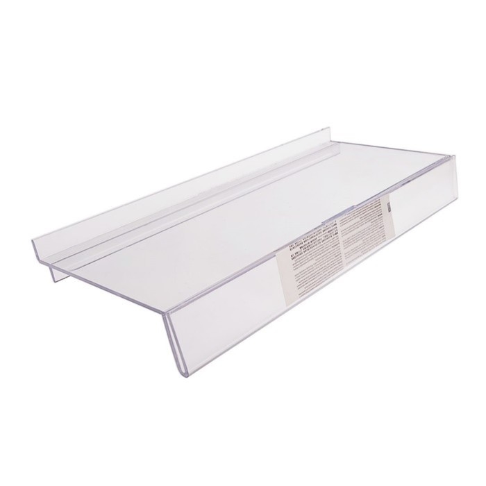 Полка для экономпанелей, для обуви, с ценникодержателем, 24,5&times;11,5 см, оргстекло 3 мм