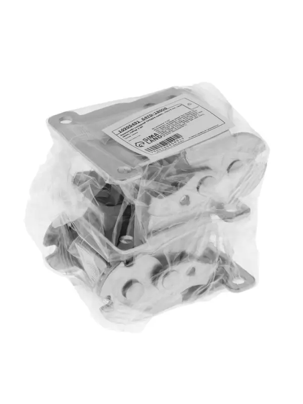 Кронштейн складной ТУНДРА ks001, 70х70 мм, цвет хром, набор 2 шт