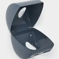 Держатель для туалетной бумаги 13,4х13х12,4см, "Light" цвет космический серый