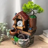 Фонтан "Домик под деревом" 32х15х13 см (с подсветкой)