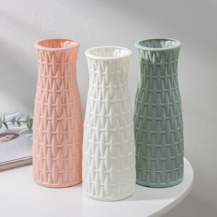 Ваза «Ротанг», 8×21 см, 600 мл, цвет МИКС Ваза «Ротанг», 8×21 см, 600 мл, цвет МИКС