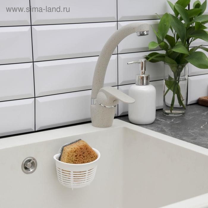 Держатель подвесной на присосках econova Helper, 10,3&times;8,4&times;7,1 см, цвет белый