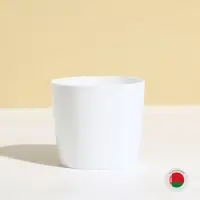 Кашпо для цветов, d=10 см, 0.5 л, пластик, белое