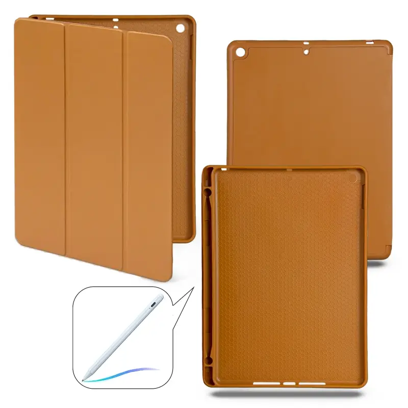 Чехол-книжка iPd 10.2 (2019/2020/2021) Smart case (Pencil) Brown №2
