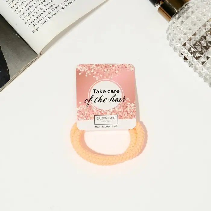 Резинка для волос "Спорт" (набор 2 шт) плетение люкс, 5 см, яркий микс