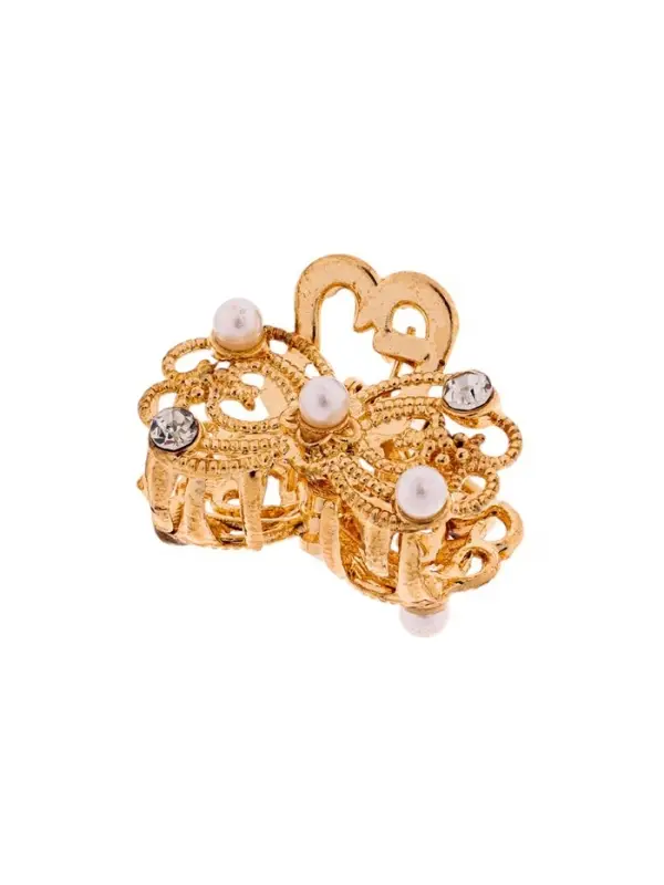 Крабик для волос &laquo;Морская сказка&raquo;, бантик, 2.5 см, золото