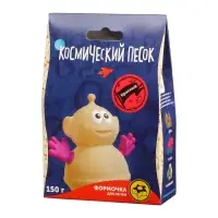 Игрушки в наборе ТМ "Космический песок" красный + формочка 150 г. Пакет.