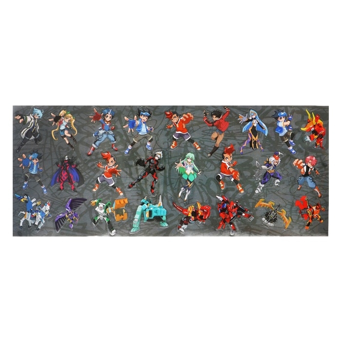 Набор для рисования 114 предметов в пластиковом тубусе 74 х 9 х 9 см "Дикие Скричеры" (восковые карандаши 12 цветов + наклейки + блокнот)