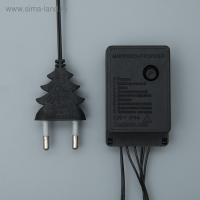 Гирлянда &laquo;Нить&raquo; 20 м, IP20, тёмная нить, 200 LED, свечение белое, 8 режимов, 220 В