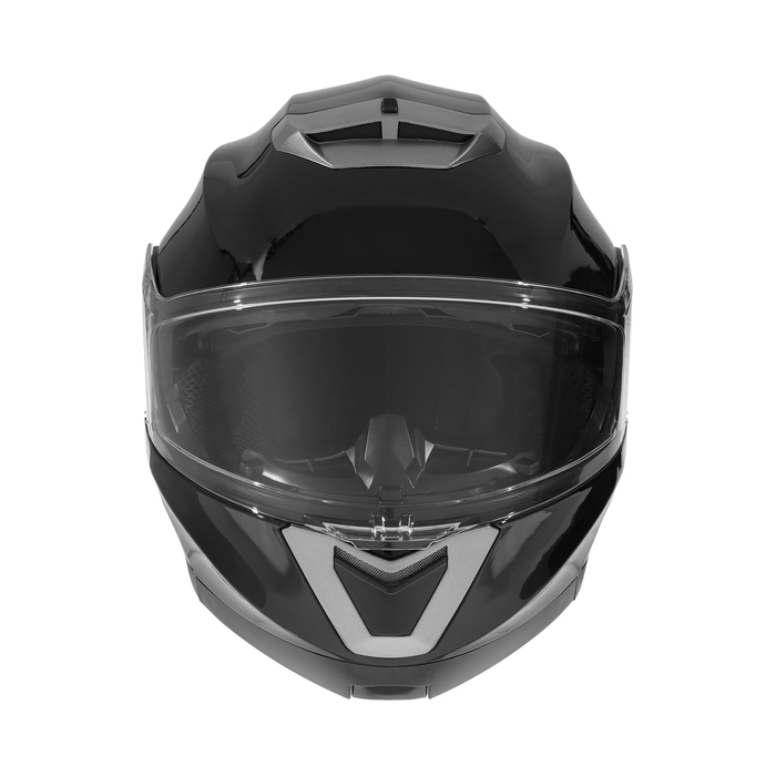 Шлем модуляр с двумя визорами, размер XXL (61), модель - BLD-160E, черный глянцевый