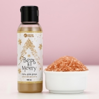 Подарочный набор косметики &laquo;Чудесного Нового Года&raquo;, гель для душа 100 мл и соль для ванны 100 г, аромат зимней ванили, ЧИСТОЕ СЧАСТЬЕ