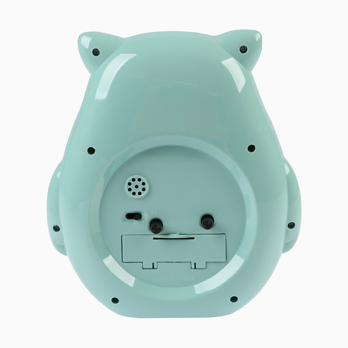 Часы - будильник настольные "Совушка", дискретный ход, циферблат d-11 см, 14.5 х 16 см, АА