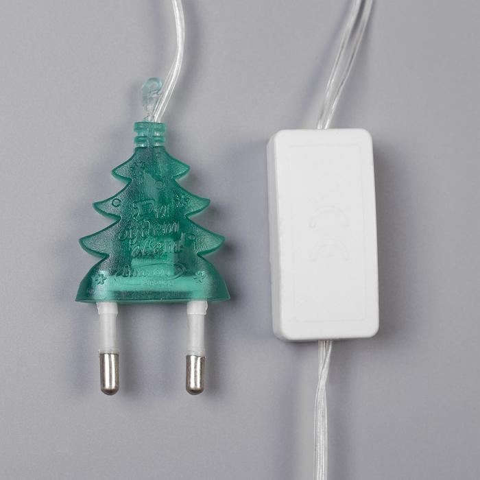 Светодиодная фигура &laquo;С Новым Годом&raquo; 43 &times; 25 см, пластик, 220 В, свечение мульти (RG/RB)