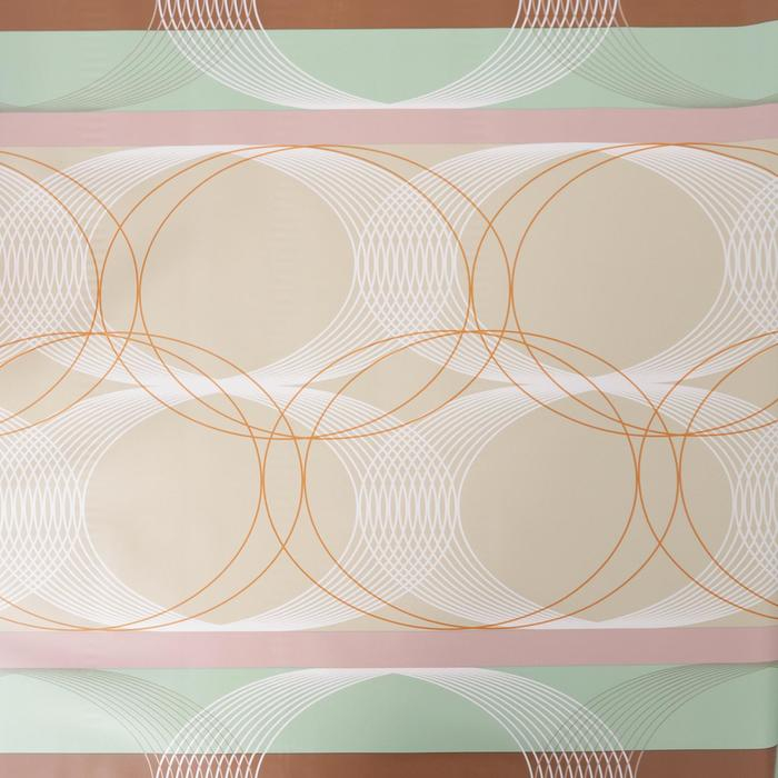 Клеёнка на стол Доляна &laquo;Мэри&raquo;, на тканевой основе, рулон 20 метров, ширина 137 см, общая толщина 0,22 мм