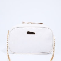 Сумка кросс-боди на молнии, цвет белый Сумка кросс-боди на молнии, цвет белый