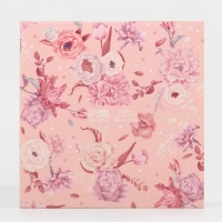 Коробка под 8 конфет и шоколад с ячейками, кондитерская упаковка, &laquo;Розовые цветы&raquo; 18 х 18 х 4 см