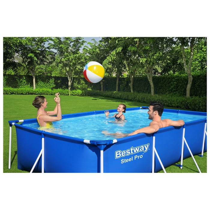 Бассейн каркасный Steel Pro, 400 х 211 х 81 см, фильтр-насос, 56424 Bestway Бассейн каркасный Steel Pro, 400 х 211 х 81 см, фильтр-насос, 56424 Bestway