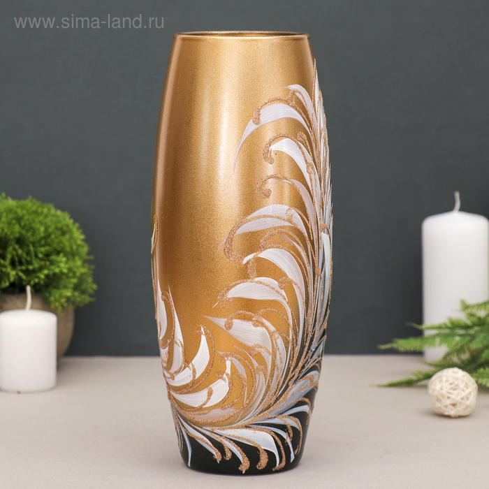 Ваза "Перо" d-7.5х11х26 см