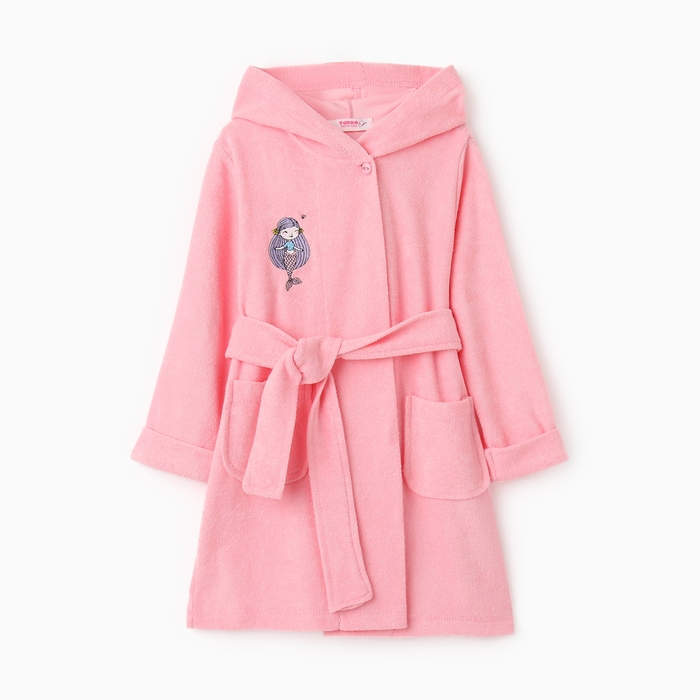 Халат для девочки, цвет розовый, рост 104 см Халат для девочки, цвет розовый, рост 104 см