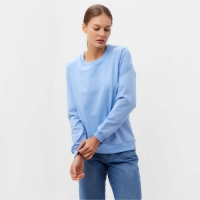 Свитшот женский, цвет голубой, размер 52 Свитшот женский, цвет голубой, размер 52