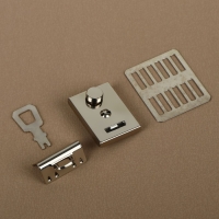 Застёжка для сумки, 3,5 &times; 2,6 см, цвет серебряный