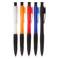 Набор шариковых ручек 12 штук, 0,5мм, автоматическая, корпус с резиновым держателем, офис, чернила синие, МИКС Набор шариковых ручек 12 штук, 0,5мм, автоматическая, корпус с резиновым держателем, офис, чернила синие, МИКС