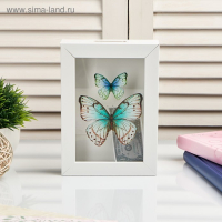 Копилка интерьерная пластик "Бабочки" 17х12х3,8 см