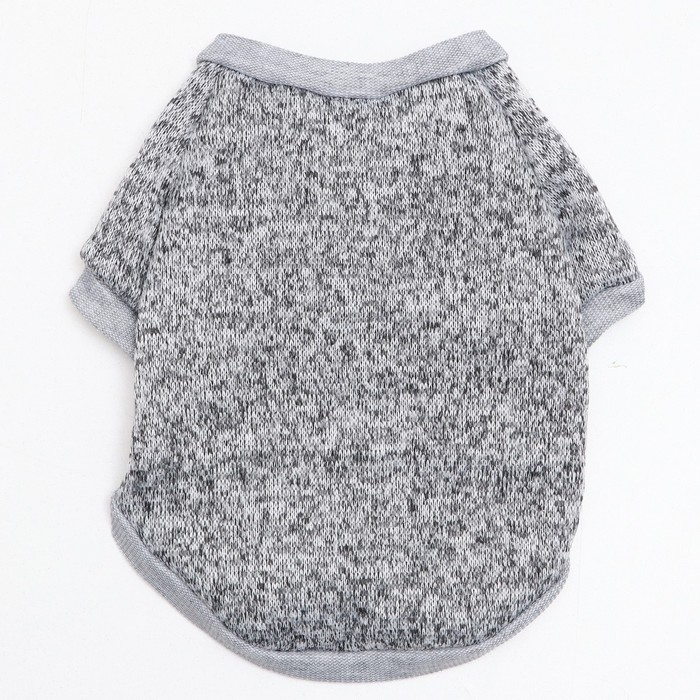 Свитер меланжевый, размер M (ДС 23 ОШ 28, ОГ 37 см), серый Свитер меланжевый, размер M (ДС 23 ОШ 28, ОГ 37 см), серый