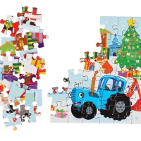 Термостакан с пазлом «Синий трактор: Новый год в городе», 54 элемента, 250 мл Термостакан с пазлом «Синий трактор: Новый год в городе», 54 элемента, 250 мл