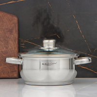 Кастрюля «Гретта», 2.2 л, d=18 см, капсульное дно, индукция Кастрюля «Гретта», 2.2 л, d=18 см, капсульное дно, индукция