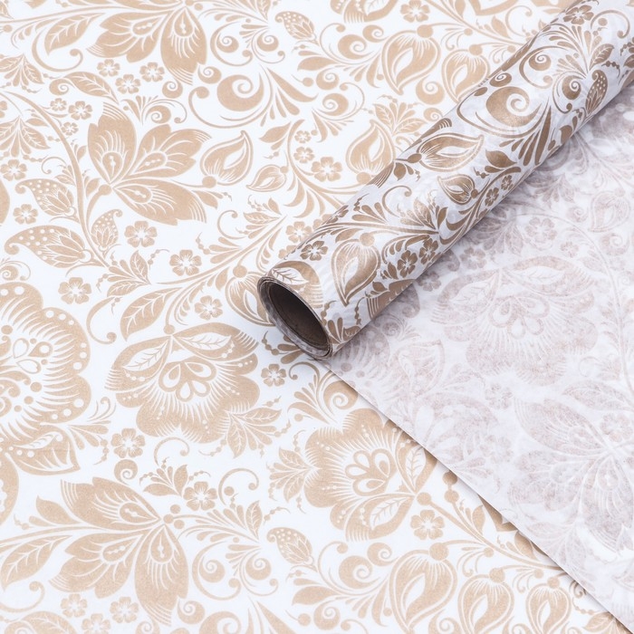 Бумага силиконизированная &laquo;Хохлома&raquo;,  хохлома, 0,38 х 5 м