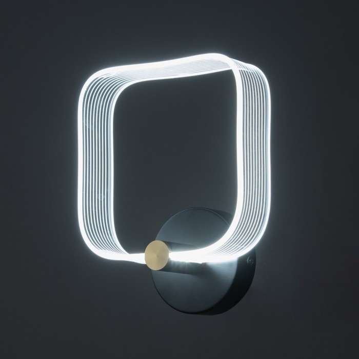 Бра Бра "Кворум" LED 8Вт 3000-6000К черный 25х20х6см