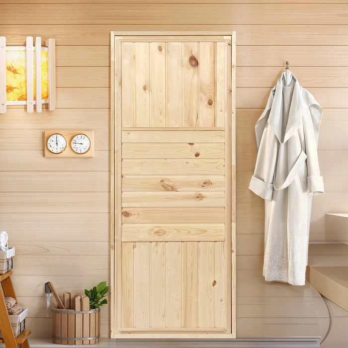 Дверь для бани и сауны ХВОЯ 170х70 см