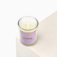 Свеча интерьерная в стекле &laquo;Для тебя&raquo;, размер 6х 5 х 5 см, МИКС