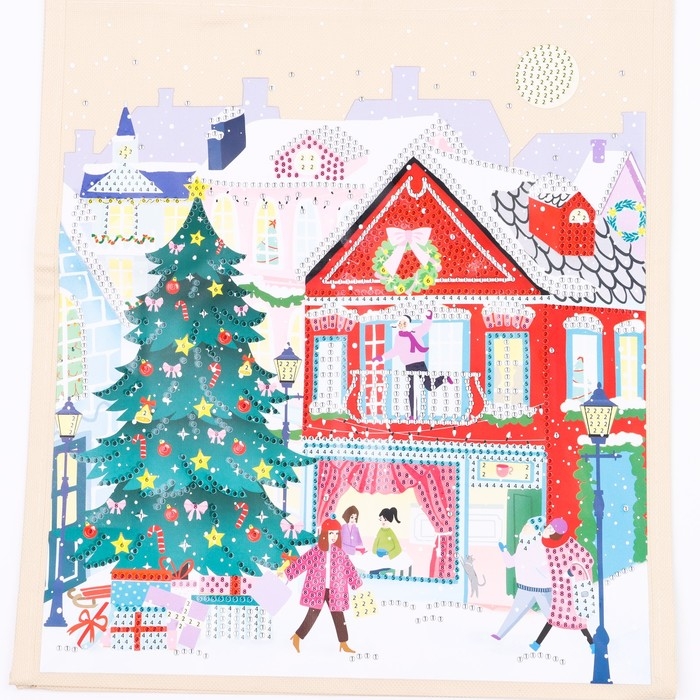 Шоперы с алмазной мозаикой &laquo;Новый год&raquo;