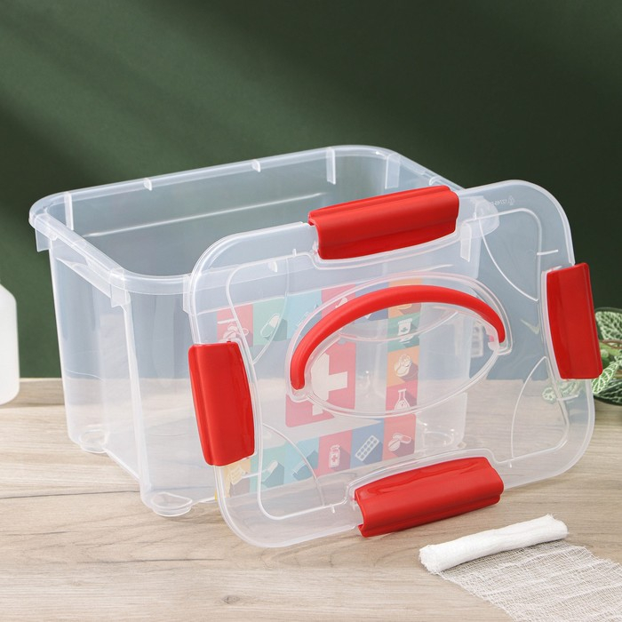 Короб для хранения econova &laquo;Аптечка&raquo;, 5,5 л, рисунок МИКС