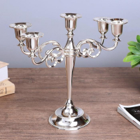 Подсвечник металл на 5 свечей "Лаконичность" цвет хром 26,5х27,5х10 см Подсвечник металл на 5 свечей "Лаконичность" цвет хром 26,5х27,5х10 см