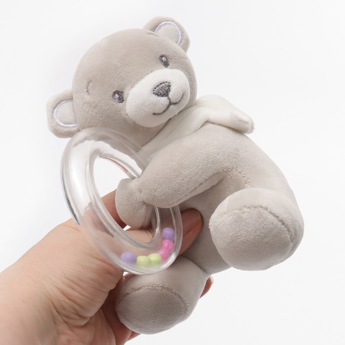 Погремушка мягкая &laquo;Серый мишка&raquo;, Крошка Я