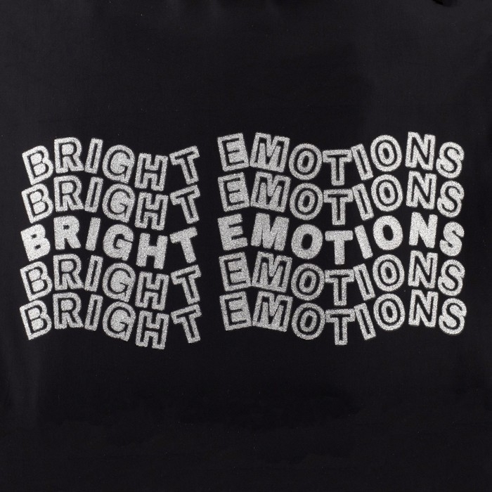 Рюкзак школьный текстильный Bright emotions, цвет чёрный, 38 х 12 х 30 см