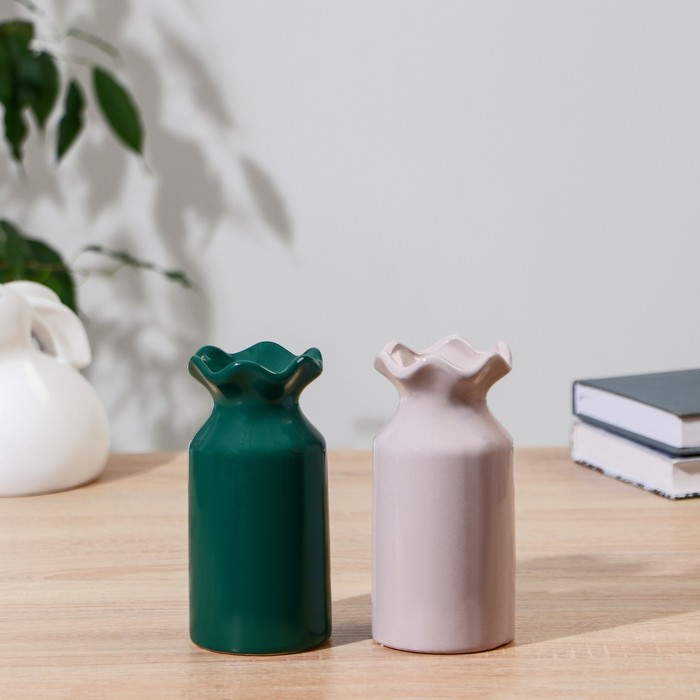 Ваза керамика настольная "Шона" d отв. 3 см 6,3х7х14 см, микс