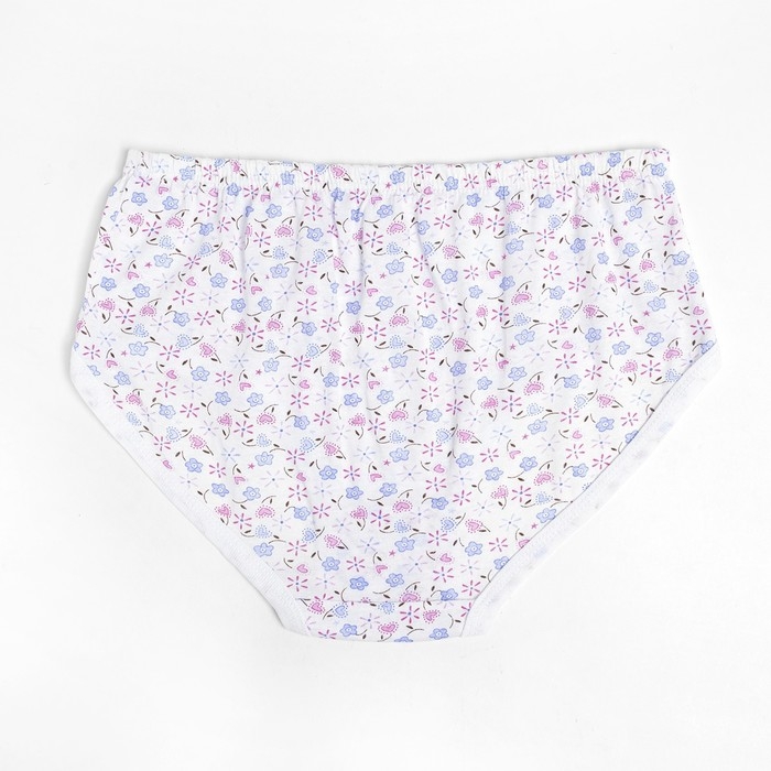 Трусы женские слипы, цвет белый/цветочек микс, размер 58
