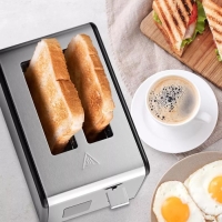 Тостер Kitfort КТ-4094, 870 Вт, 6 режимов прожарки, 2 тоста, серебристо-чёрный Тостер Kitfort КТ-4094, 870 Вт, 6 режимов прожарки, 2 тоста, серебристо-чёрный