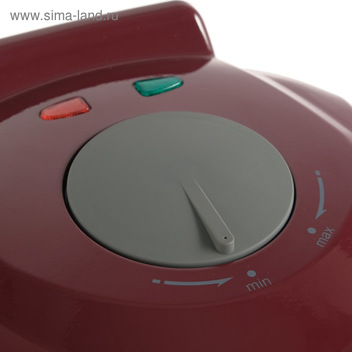 Электровафельница WILLMARK WM-103R, 750 Вт, тонкие вафли, антипригарное покрытие, бордовая Электровафельница WILLMARK WM-103R, 750 Вт, тонкие вафли, антипригарное покрытие, бордовая