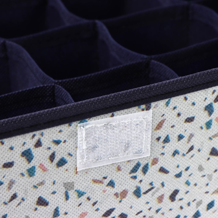 Органайзер для хранения белья Доляна &laquo;Мармелад&raquo;, 24 ячейки, 38&times;30&times;12 см, цвет белый