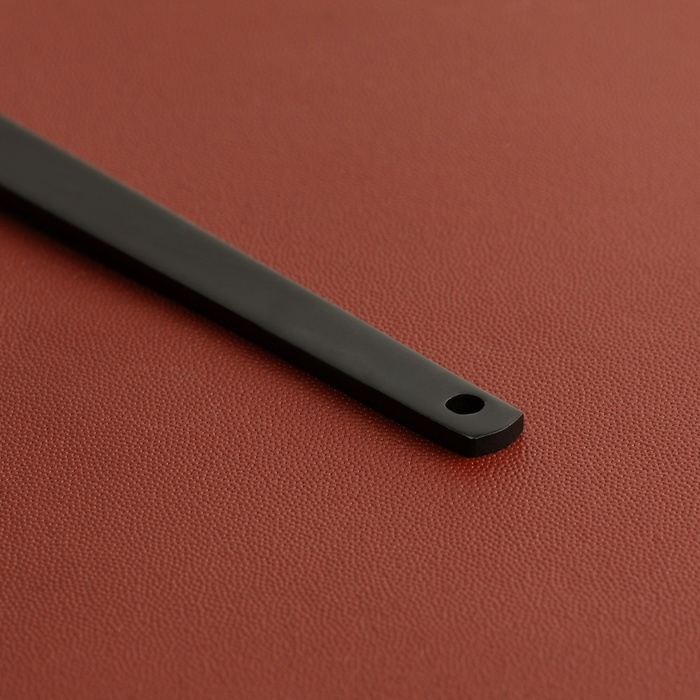 Нож для работы с кожей, скошенное лезвие, 12,5 &times; 1 см, цвет чёрный