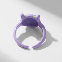 Кольцо «Монстрик» круглый, цвет зелёно-фиолетовый, безразмерное Кольцо «Монстрик» круглый, цвет зелёно-фиолетовый, безразмерное