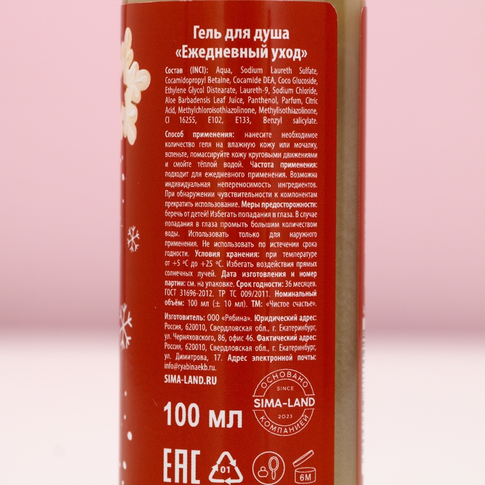 Подарочный набор косметики &laquo;Тепла и уюта!&raquo;, гель для душа и пена для ванны, 2 х 100 мл, Новый Год