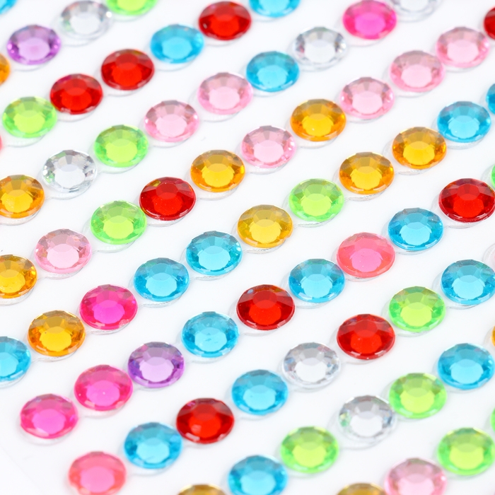 Набор для творчества &laquo;Волшебные стразы&raquo;, 3 листа с клейким слоем