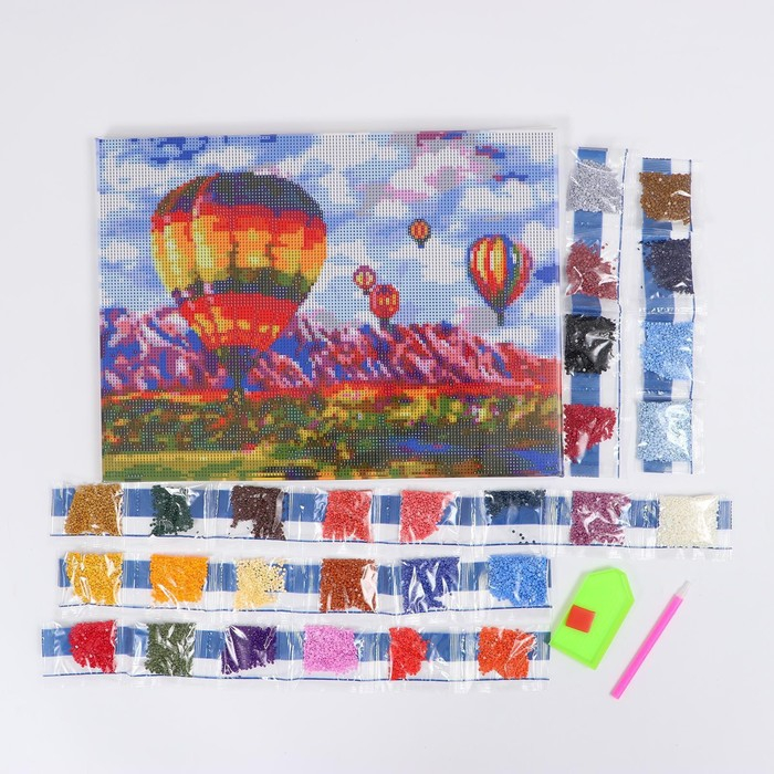 Алмазная мозаика с полным заполнением на подрамнике «Шары», 30 x 40 см Алмазная мозаика с полным заполнением на подрамнике «Шары», 30 x 40 см