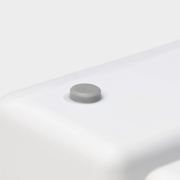 Лоток для столовых приборов Griten, с силиконовой вставкой, 5 отделений, 33,5&times;29,3&times;4,5 см, цвет белый